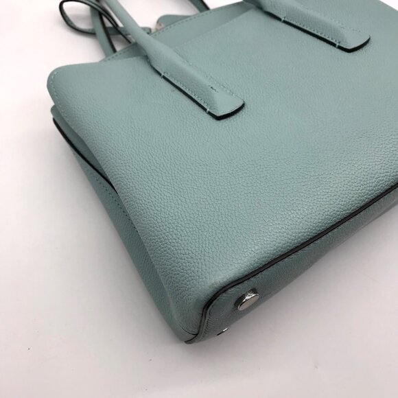 Kate Spade Hazy Blue Pebble Grain Leather Margaux Satchel - Picture 9 of 11